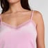 Velours Lace Cami Top, Pink