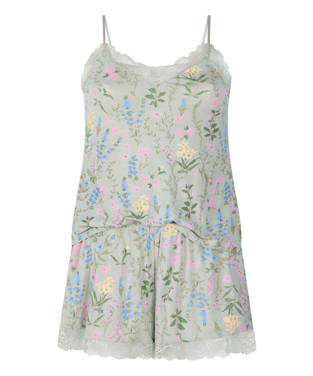Cami Short Pyjama Set, Green
