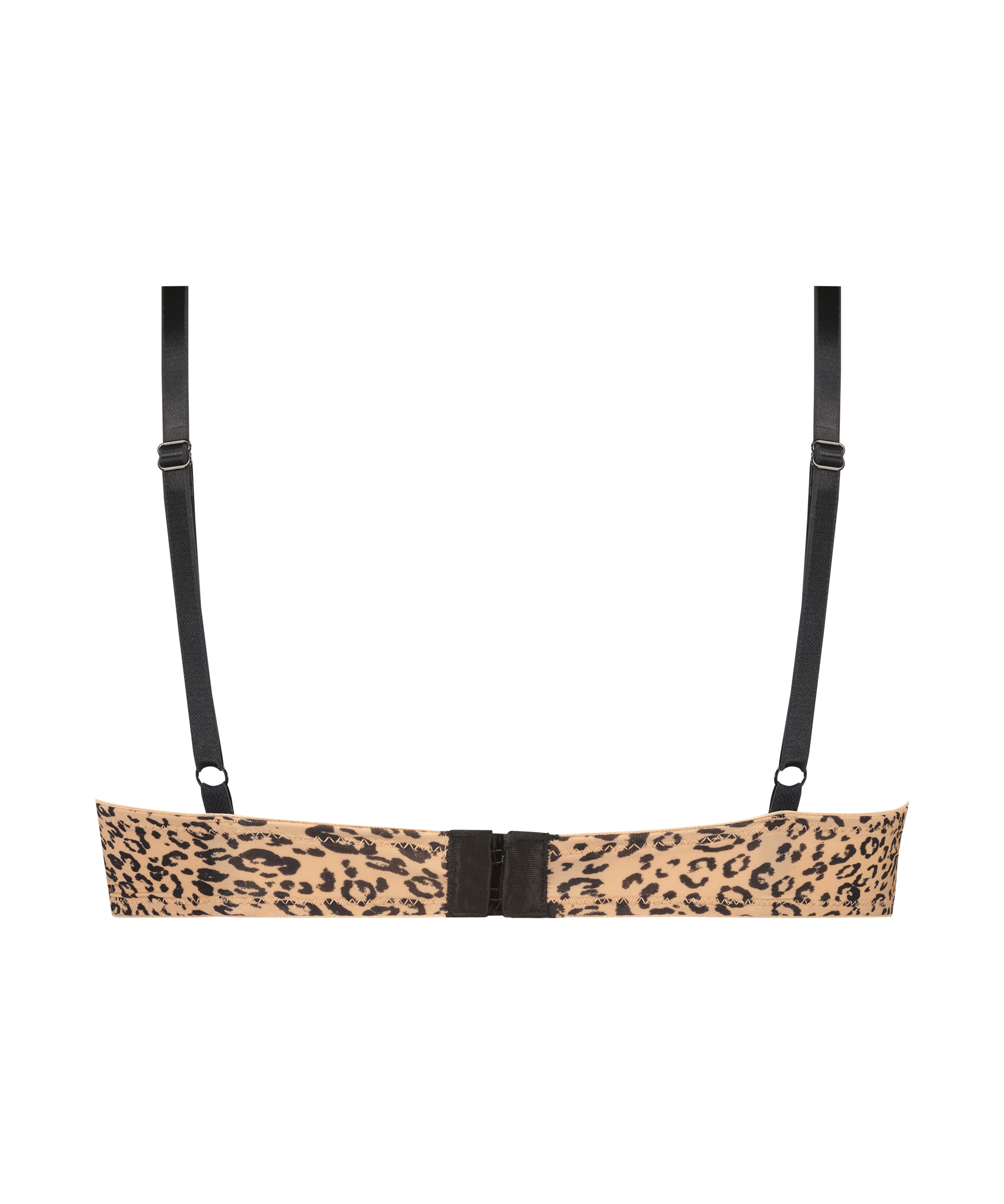 Animal Padded Underwired Bra, Black, main