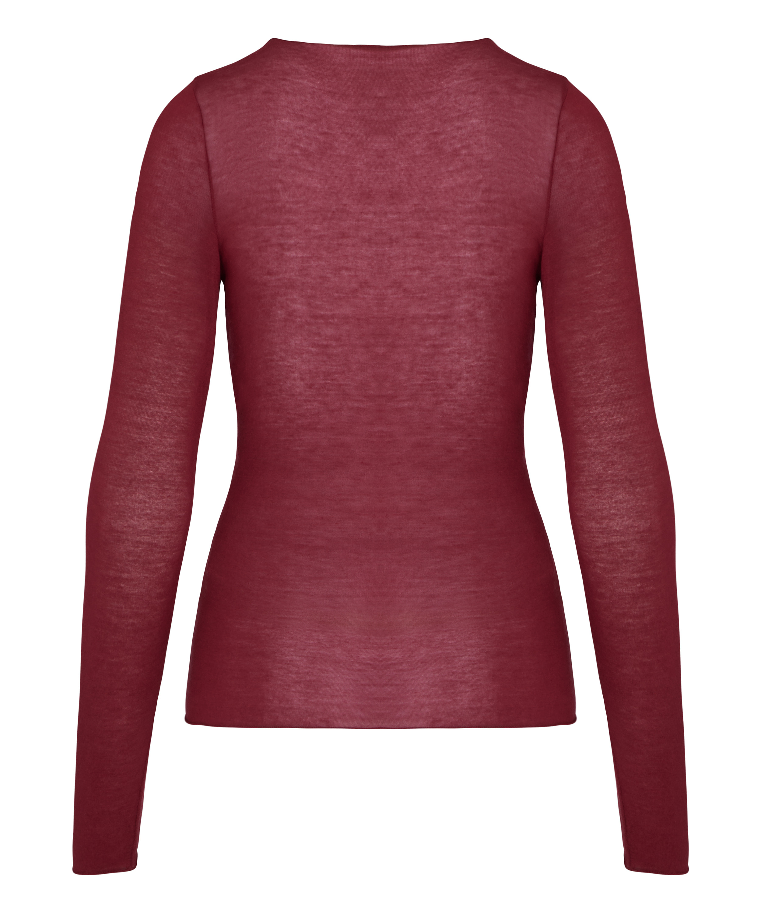 super soft Lace V-Neck shirt with Cashmere, Red, main