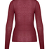 super soft Lace V-Neck shirt with Cashmere, Red