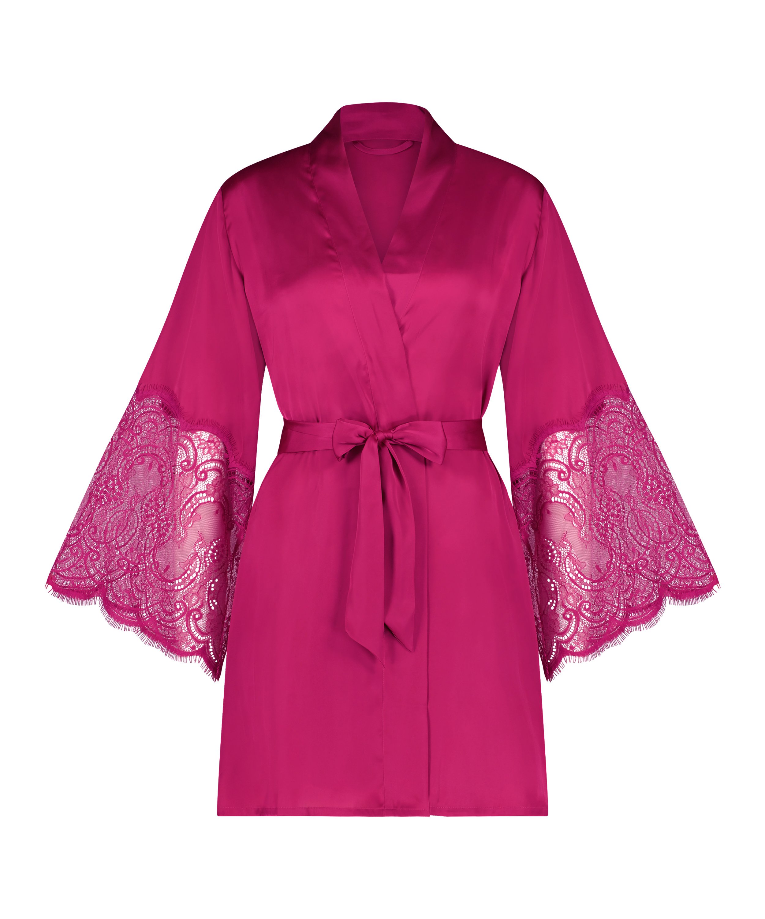 Satin Kimono, Pink, main