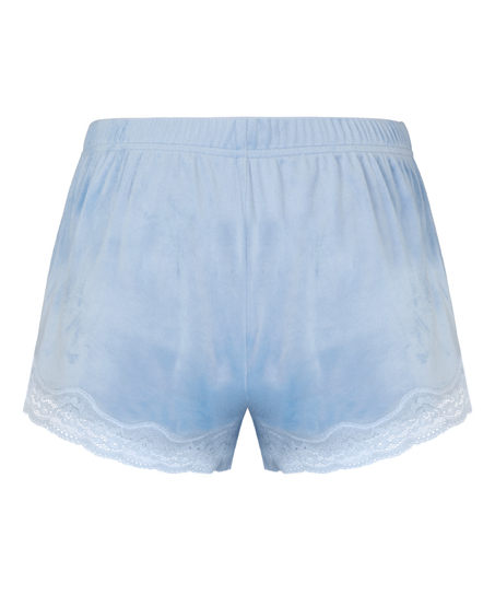 Short Velours Lace, Blue