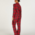 Twill Check Pyjama Set, Red