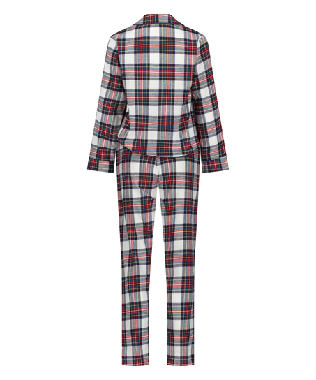 Twill pyjama set, White