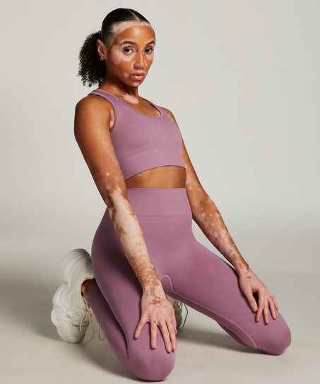 HKMX Seamless Sports Bra, Purple