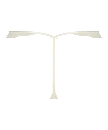 Harmony Highleg Thong, White