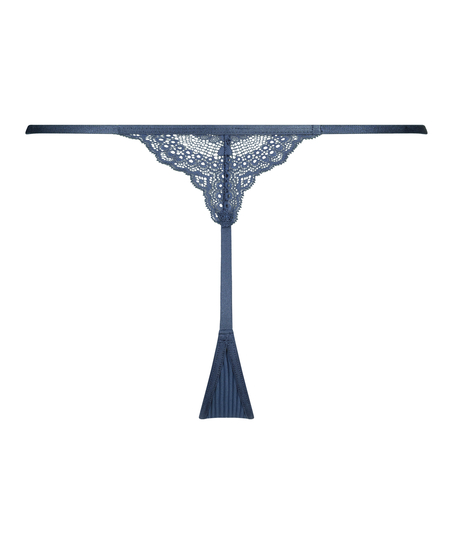 Kaiden High Leg Thong, Blue