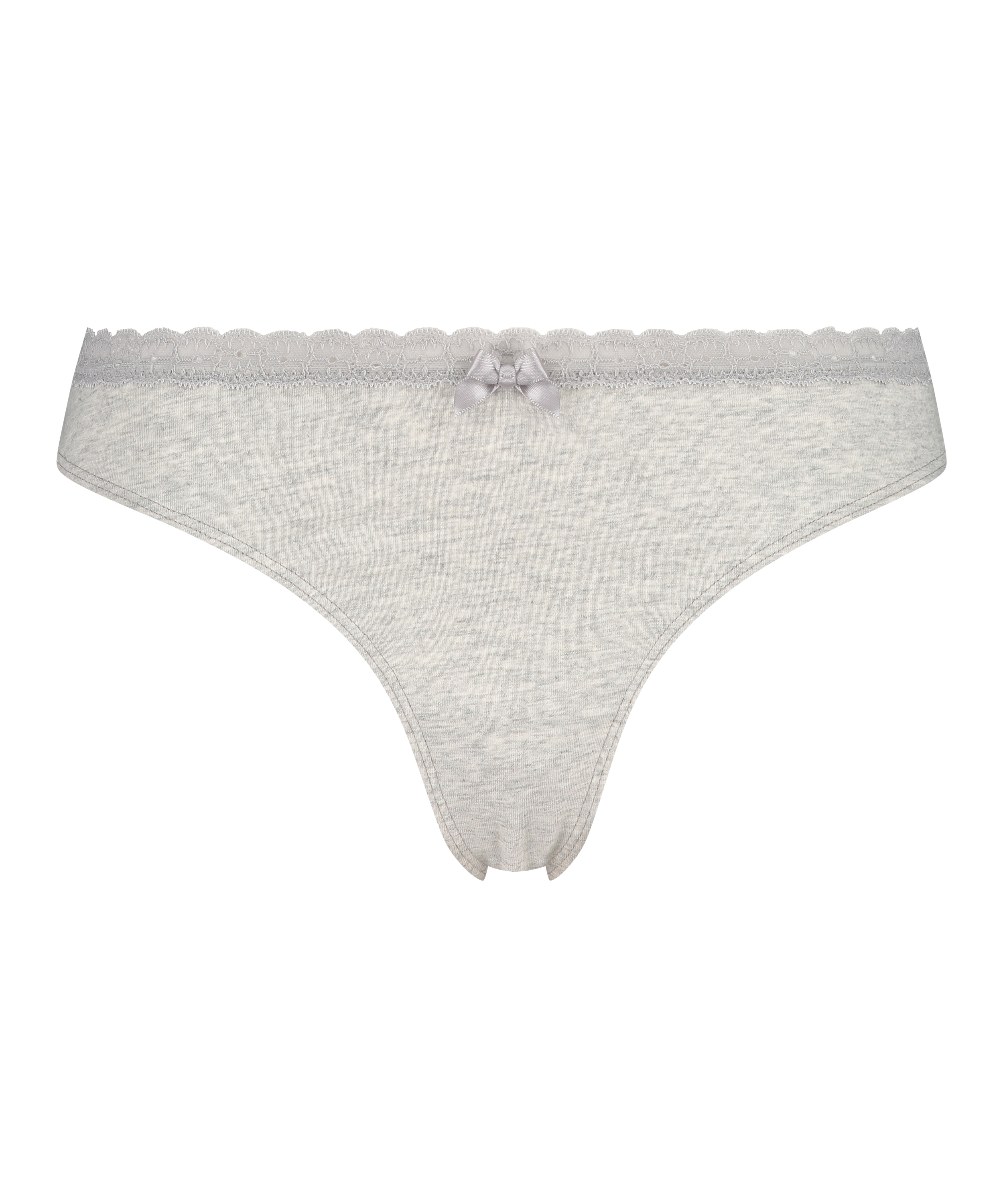Cotton thong, Gray, main