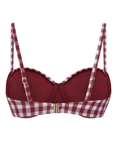 Padded Underwired Bikini Top Amalfi, Red