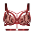 Oxana Non-Padded Longline Underwired Bra, Red