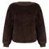 Longsleeved Top Fluffy Fleece., Brown