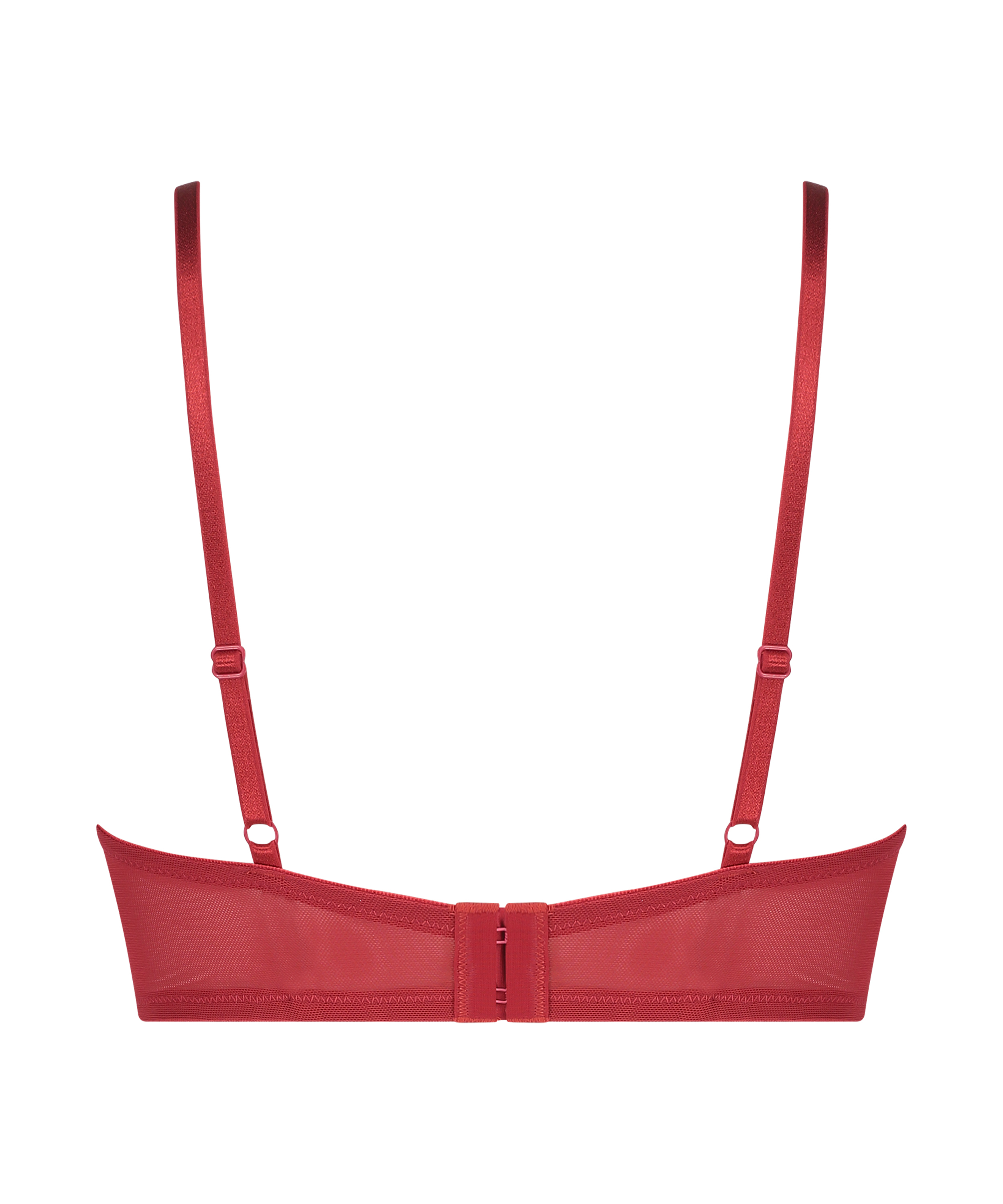 Harriet Padded Longline Underwired Bra, Red, main