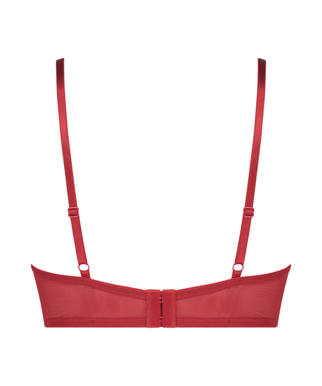 Harriet Padded Longline Underwired Bra, Red