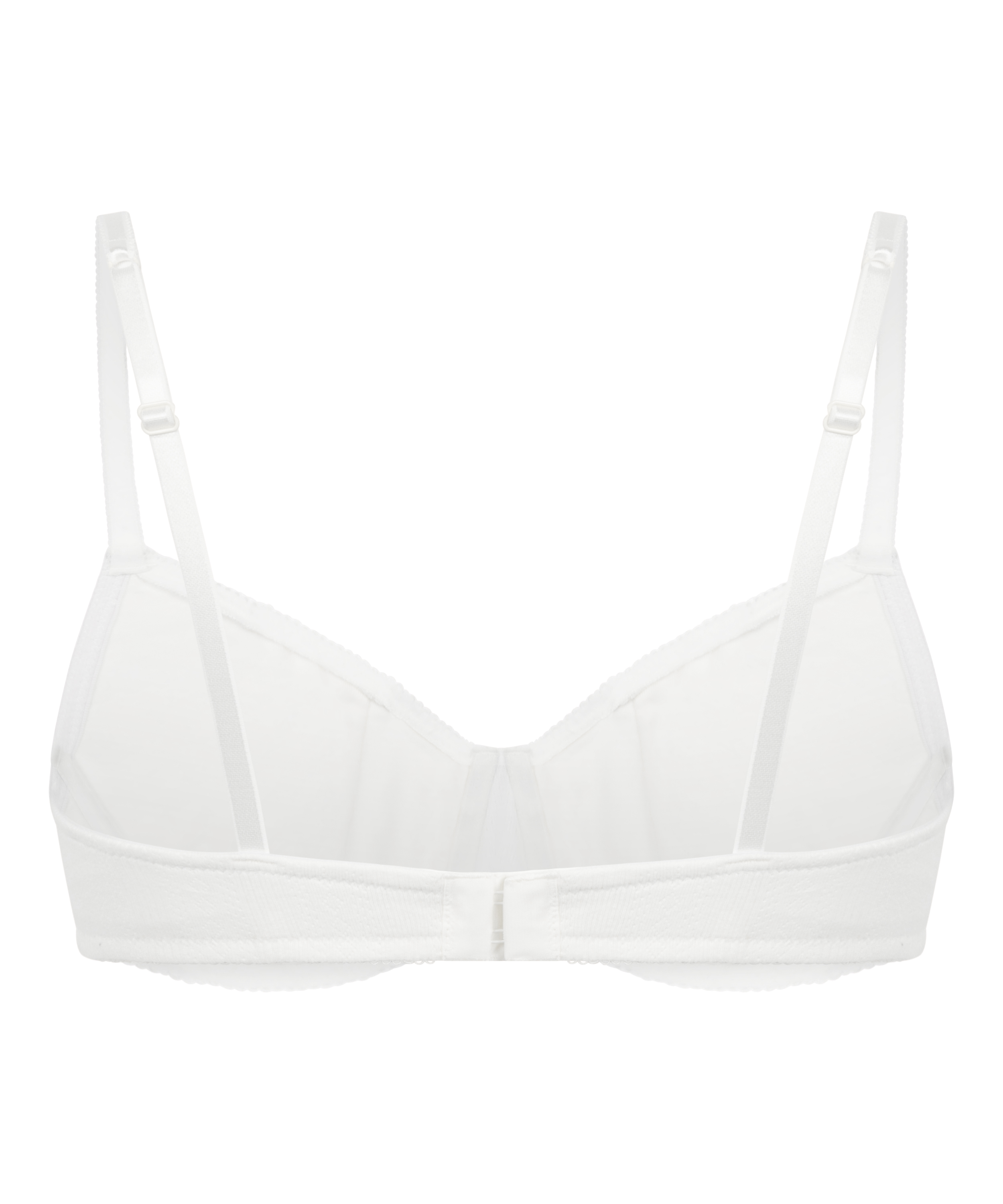 Pointelle Non-padded Underwired Bra, White, main