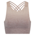 HKMX Highneck Ombre Level 2 Sports Bra, Pink