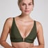 Luna Triangle Bikini Top, Green