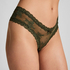 V-shaped Brazilian knickers mesh, Green