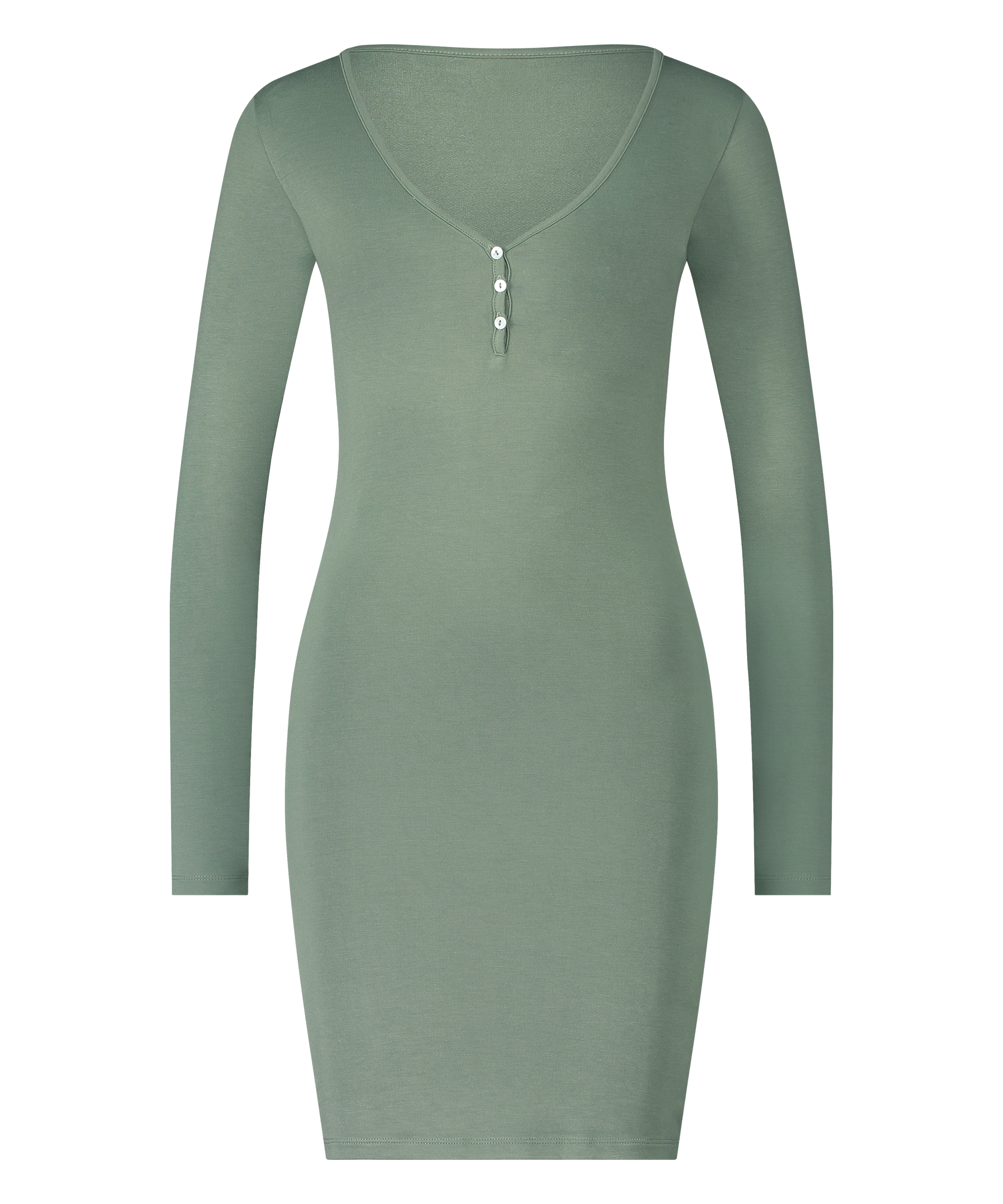 Henley Nightshirt, Green, main