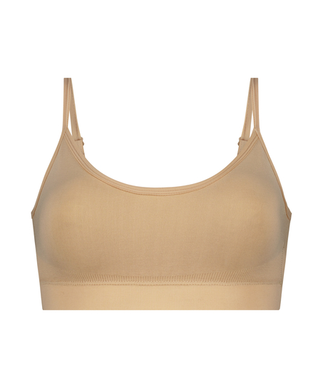 Strappy bralette, Beige