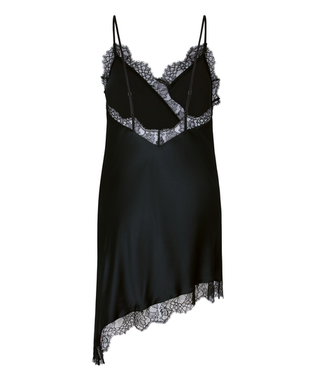 Slipdress Asymmetric, Black
