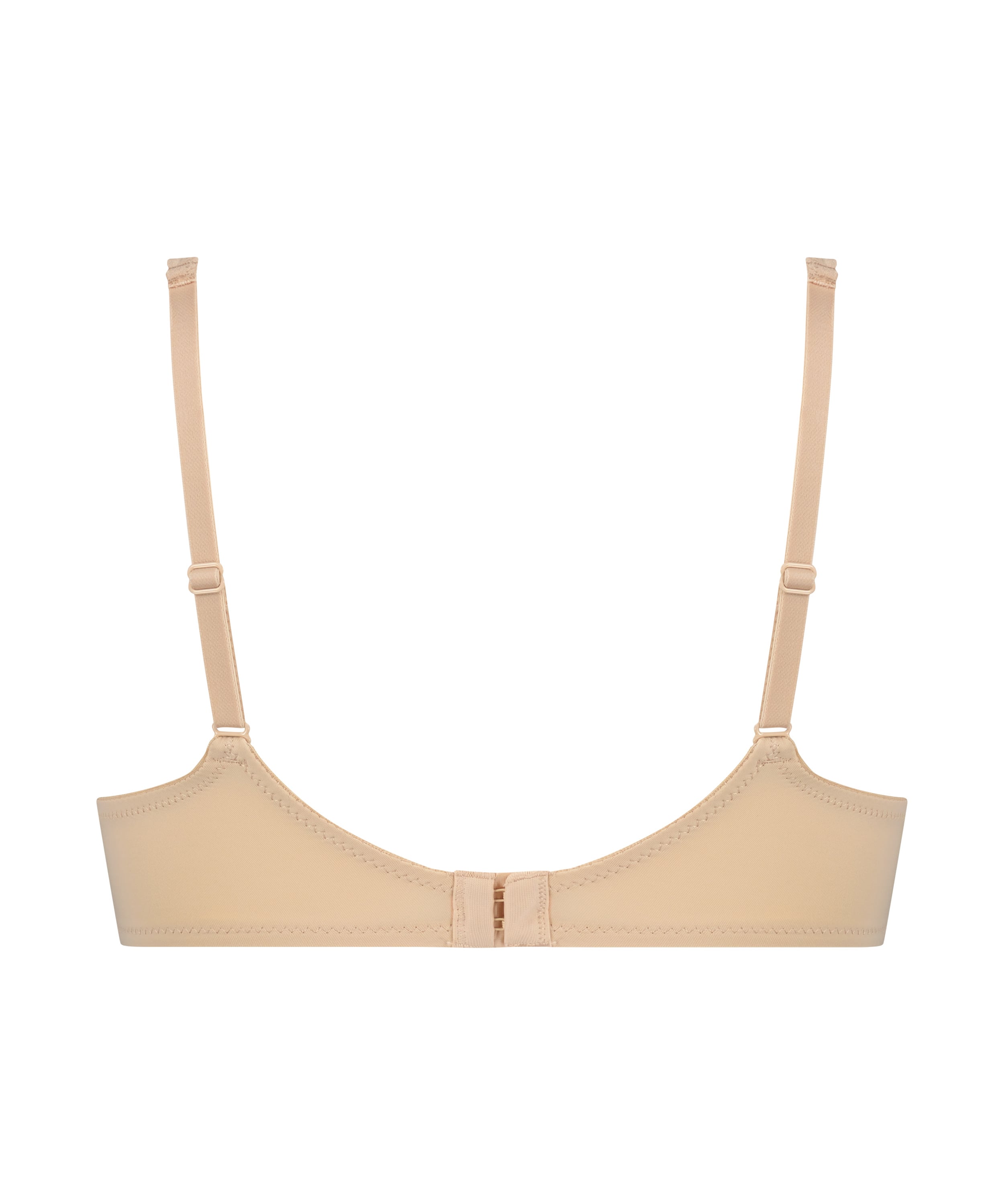 Padded Underwired Bra Satin Fleece, Beige, main