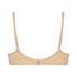 Padded Underwired Bra Satin Fleece, Beige