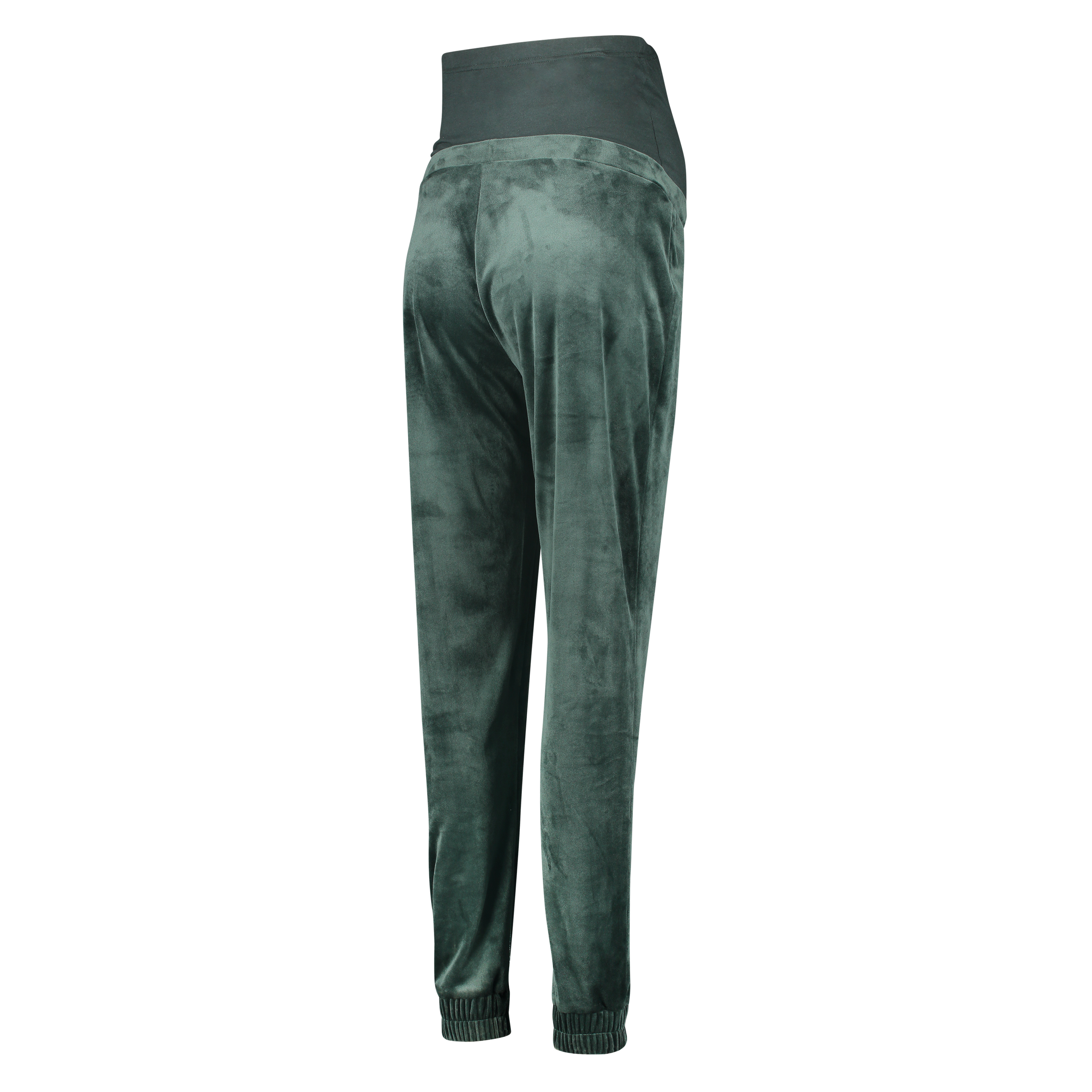 Velvet Shimmer maternity jogging bottoms, Green, main