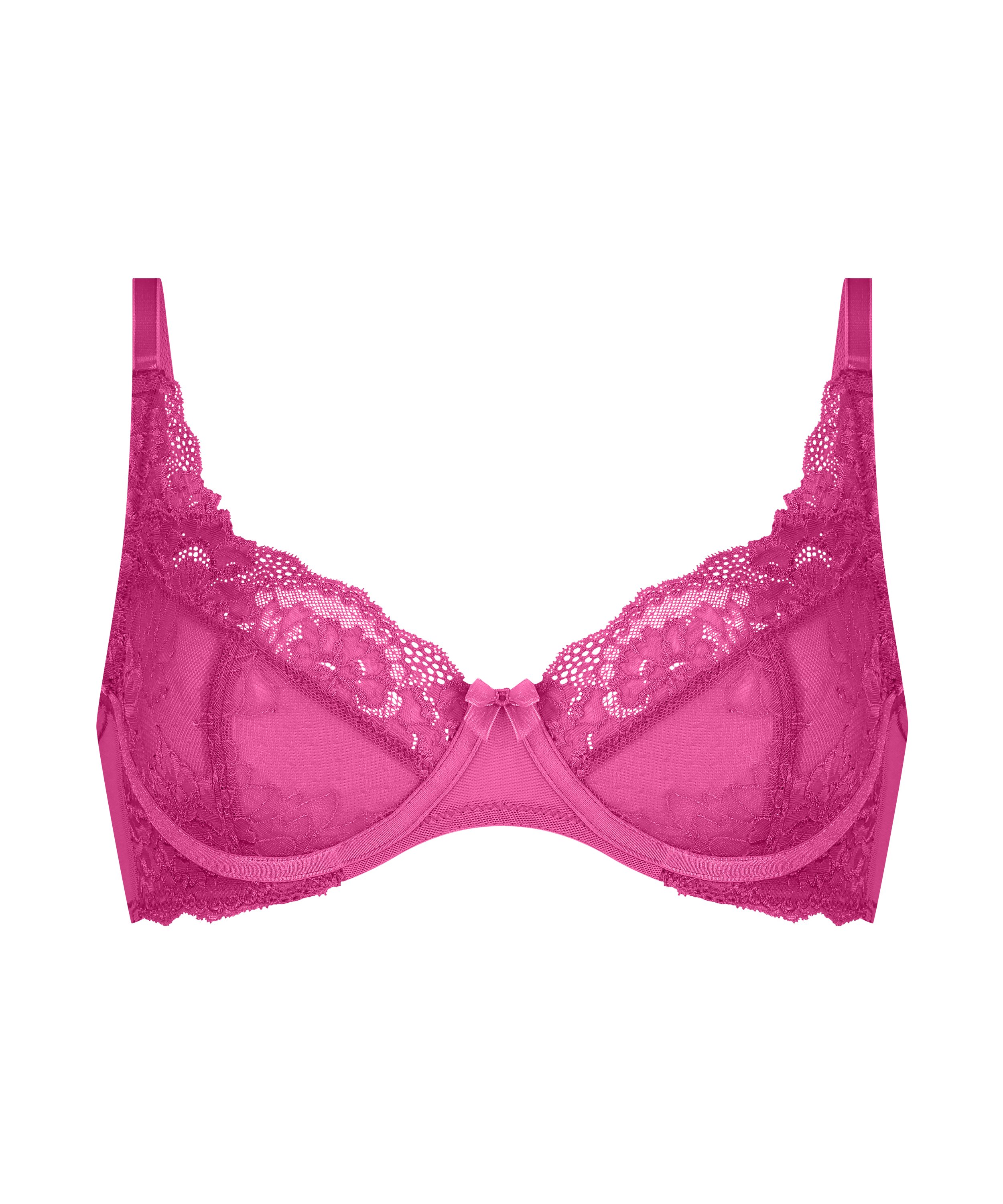 Ida Non-Padded Underwired Bra, Pink, main