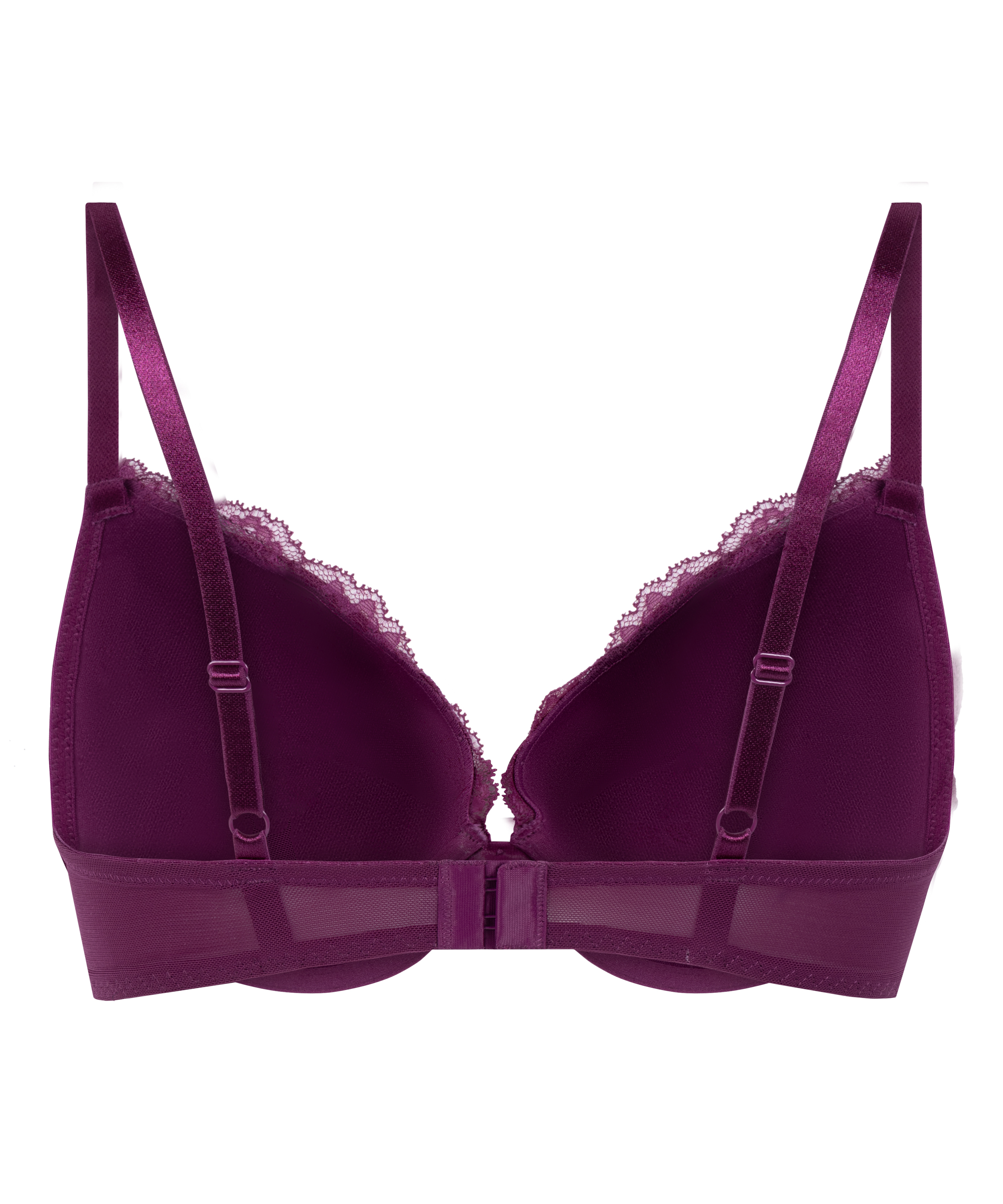 Teddy Padded Push-Up Underwired Bra, Purple, main