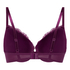 Teddy Padded Push-Up Underwired Bra, Purple