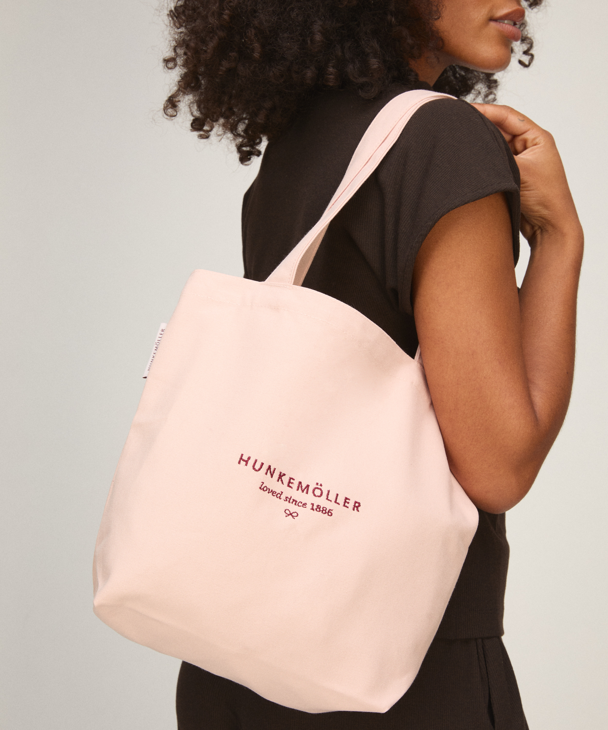 Canvas Tote Bag Small, Pink, main