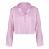 Satin Long-Sleeved Jacket, Purple