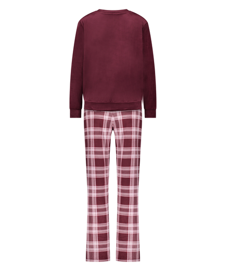 Velvet Pyjama Set, Purple