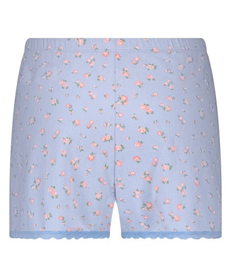 Lace Shorts Pointelle, Blue