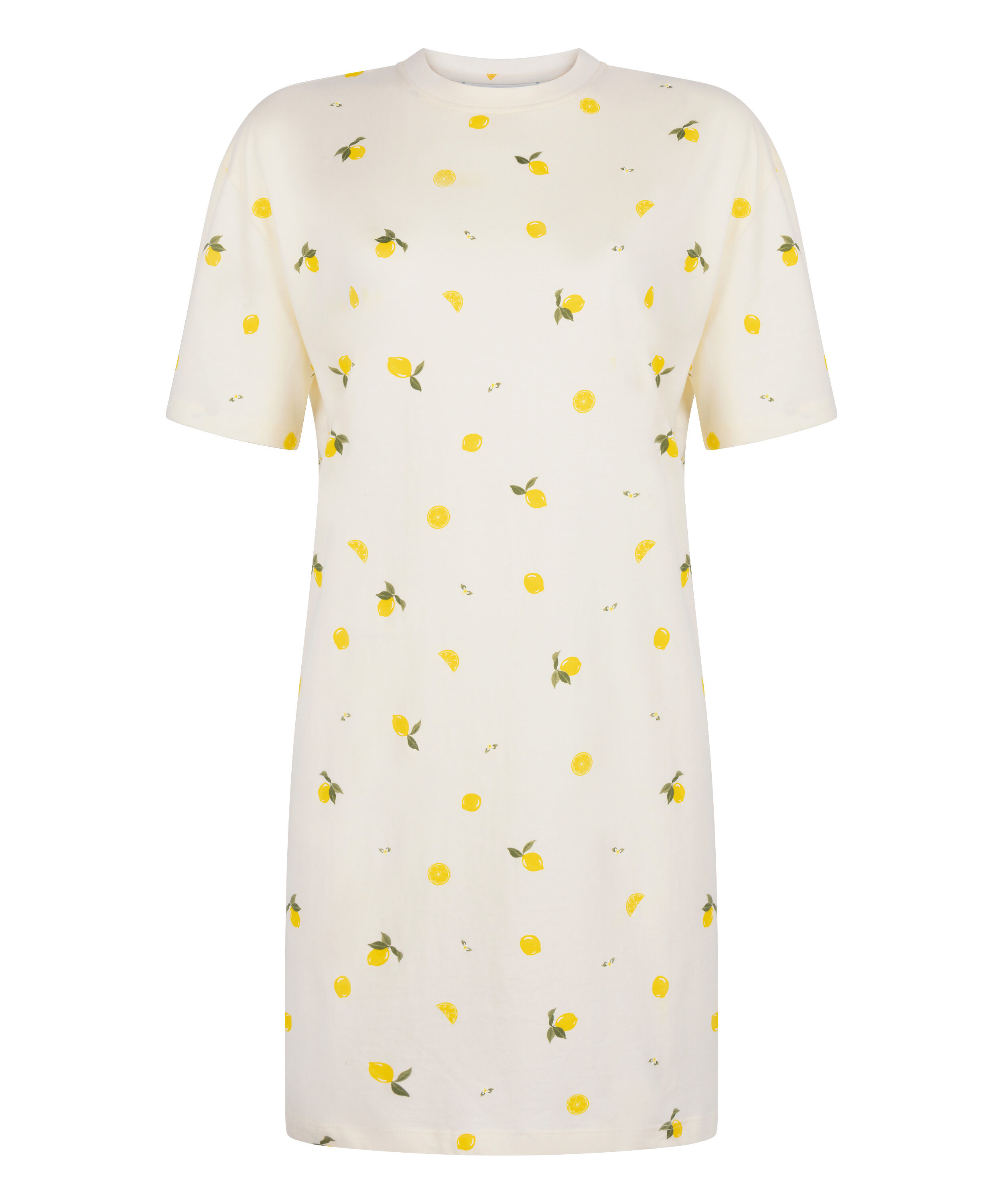 Round Neck Nightshirt, White