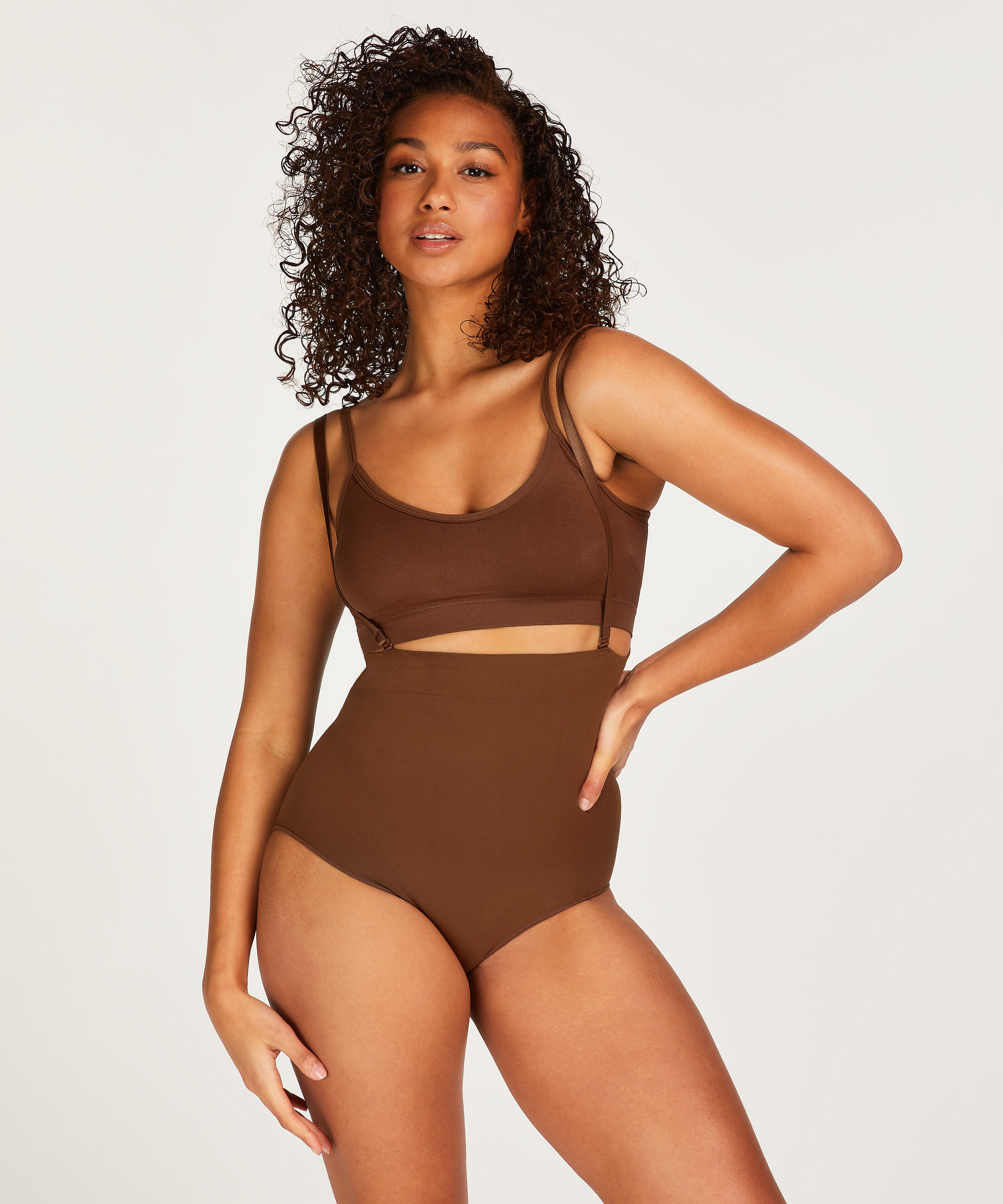 Seamless Enhancing High Waisted Knickers, Red, main