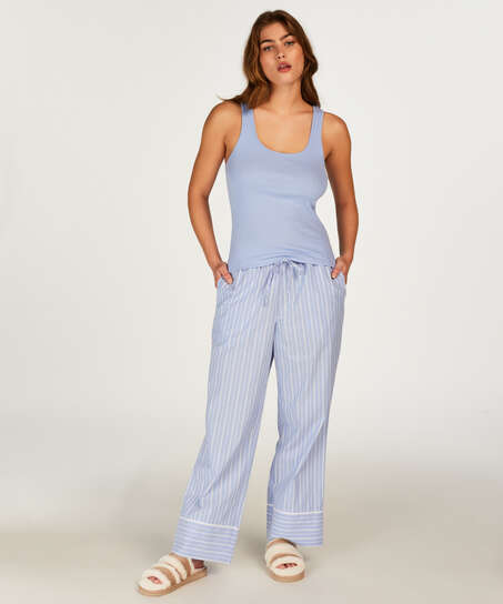 Cotton Pants, Blue