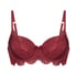 Hannako Padded Underwired Bra, Red