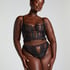 Cierra Non-Padded Underwired Longline Bra, Black
