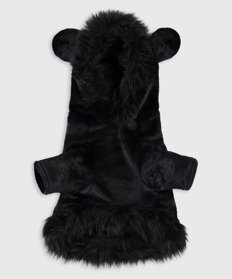 Fleece dog onesie Lucy Hale, Black