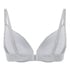 Cotton Padded Underwired Push-Up Bra, Gray
