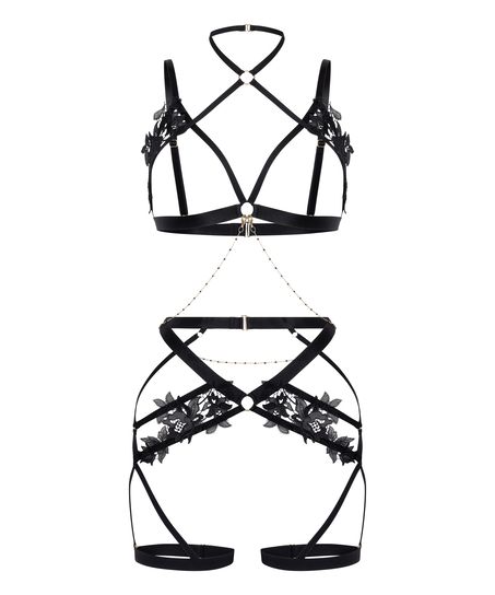 Applique Harness, Black