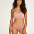 V-shaped Brazilian knickers mesh, Pink