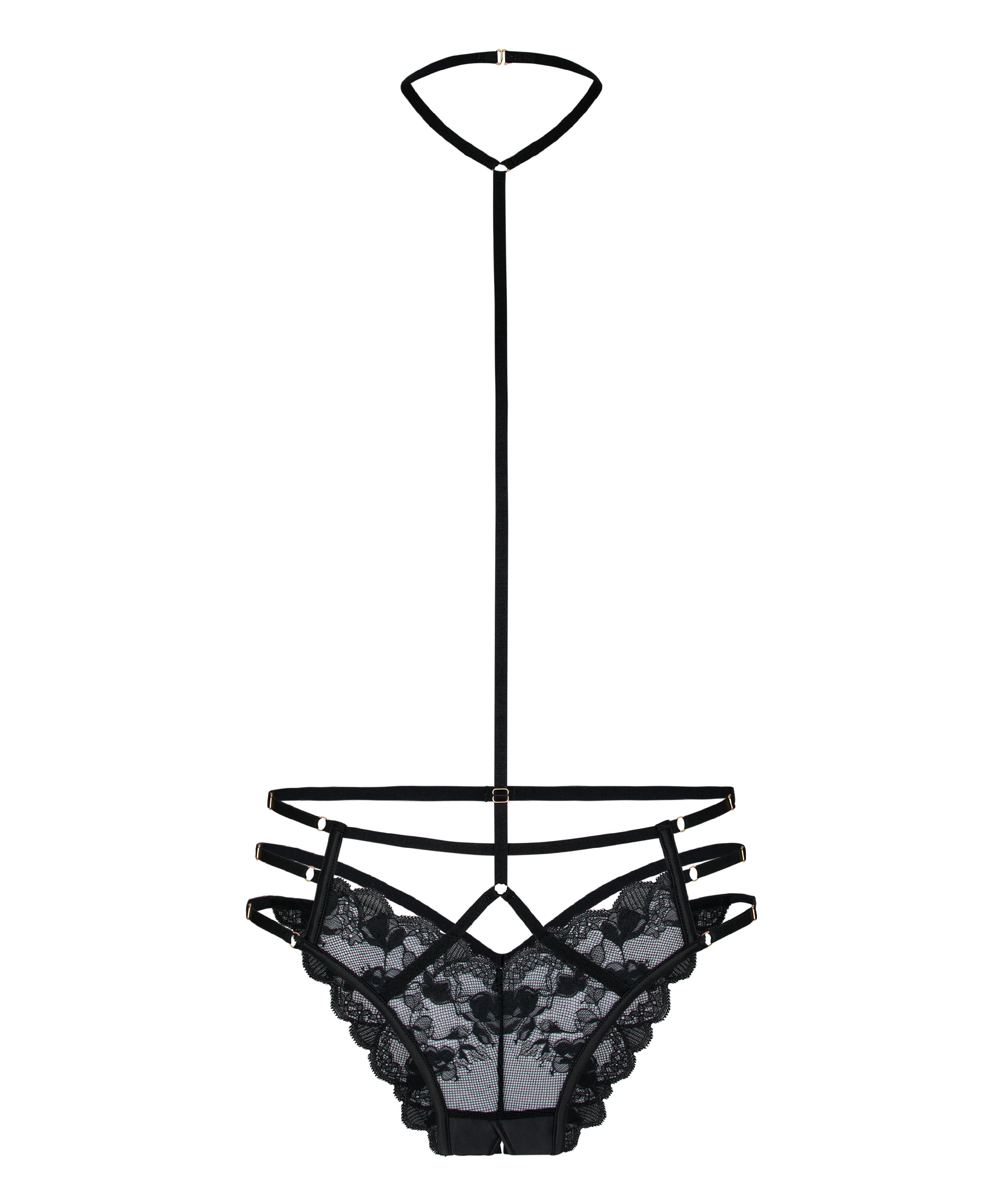 Open Crotch Brazilian Zara, Black, main