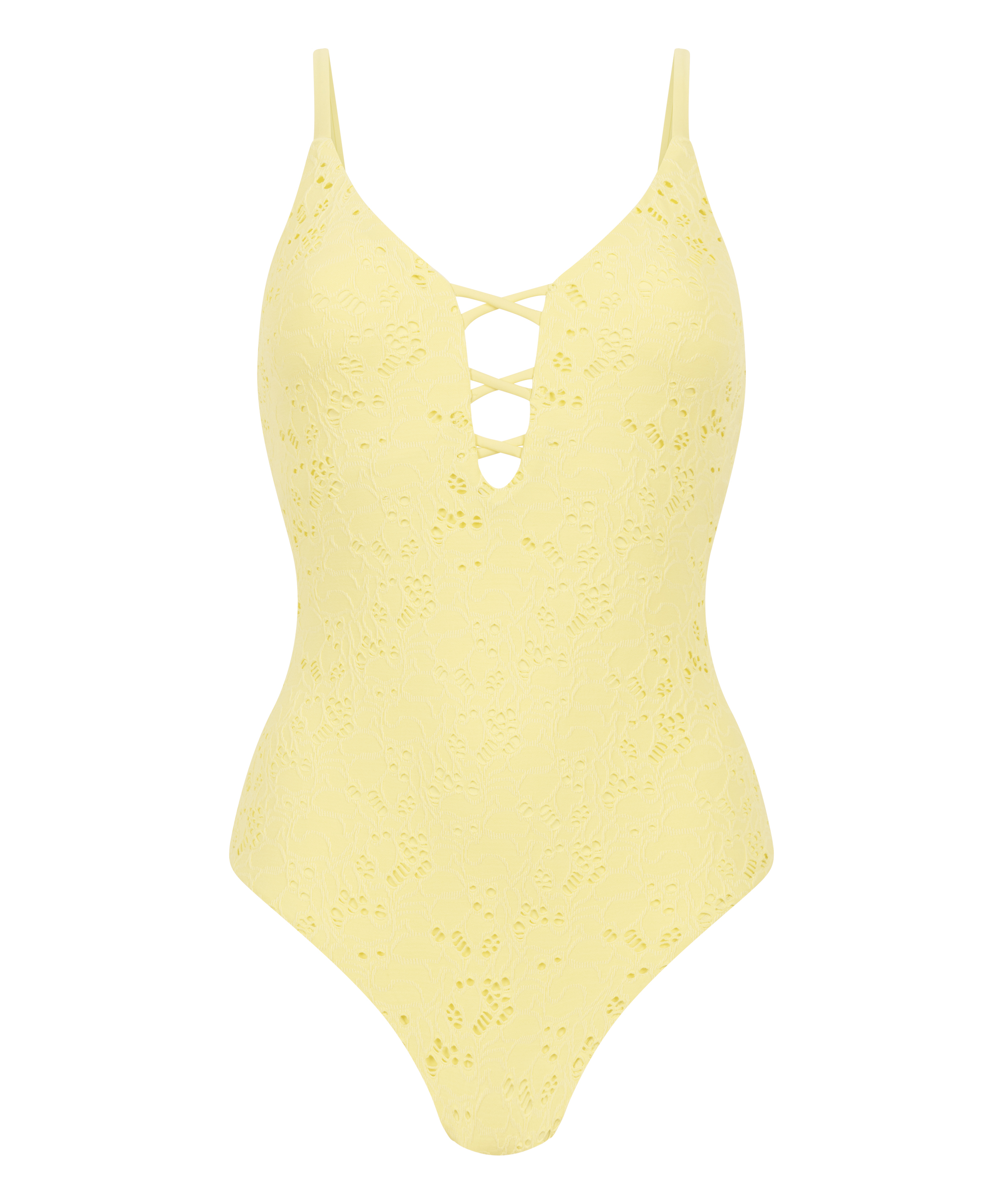 Crochet Bathingsuit, Yellow, main