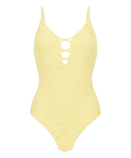 Crochet Bathingsuit, Yellow