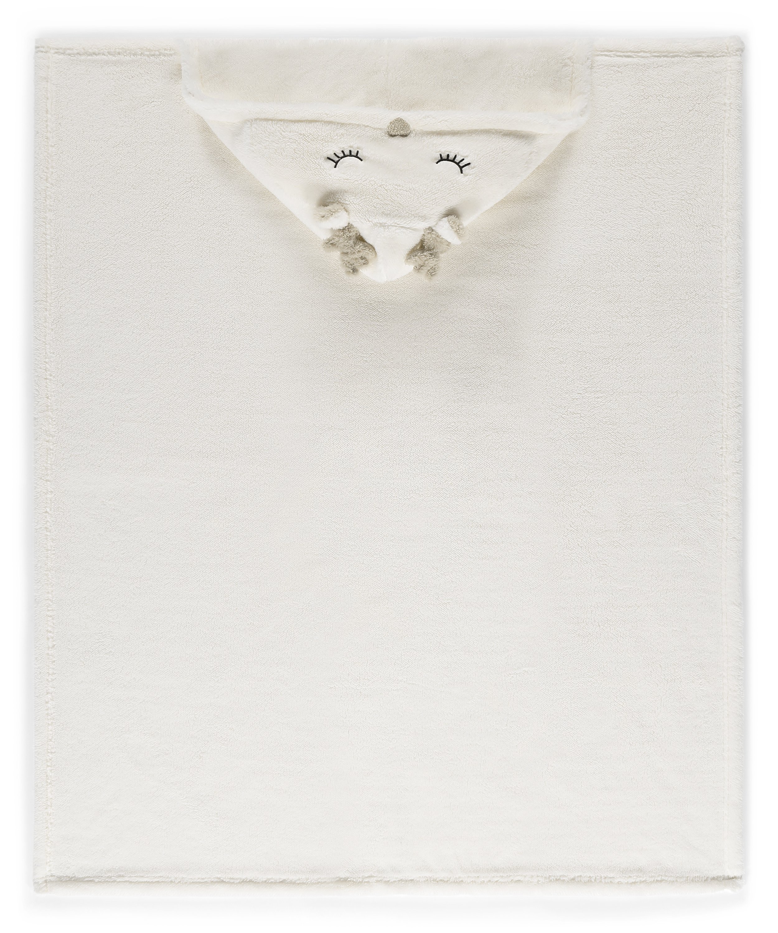 Reindeer cuddly blanket, White, main