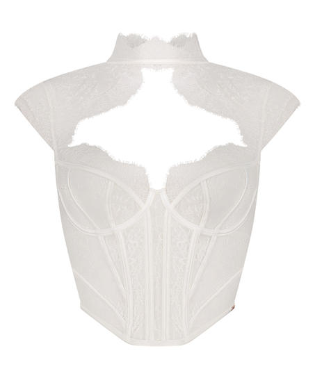 Lace Camille Top, White