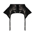 Private Wet Look Suspenders, Black